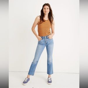 Madewell Cali Demi Boot jeans in dory wash size 31 petite